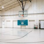Gym area and basketball rink