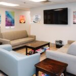 Comfortable sitting area at Ladoga Recovery Center