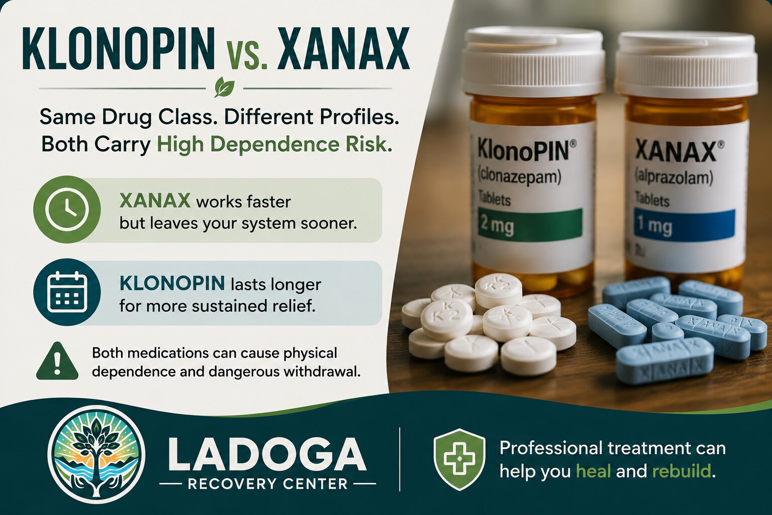 Klonopin vs. Xanax Key Differences Explained