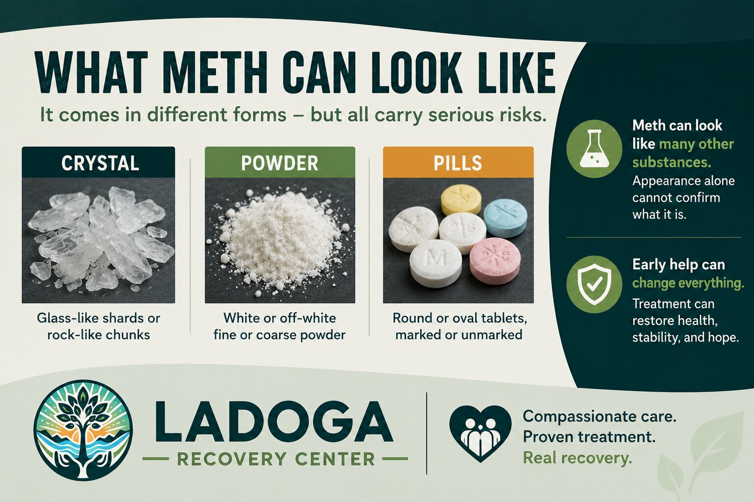 What Meth Looks Like Crystal, Powder, and Pills